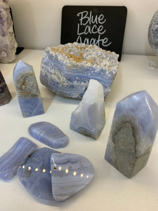 A-Z of Crystals - Blue Lace Agate