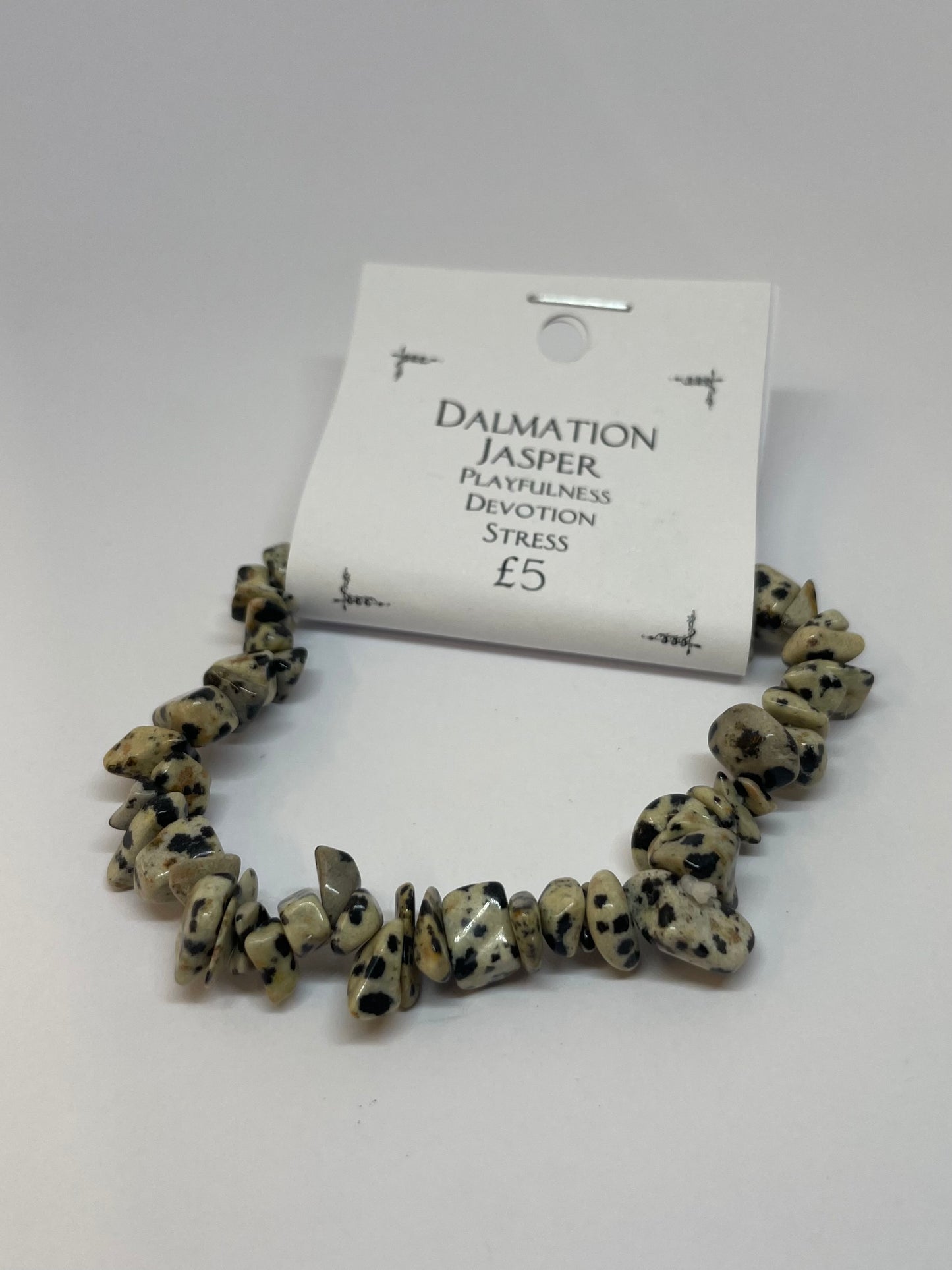 Dalmatian Jasper Chip Bracelet