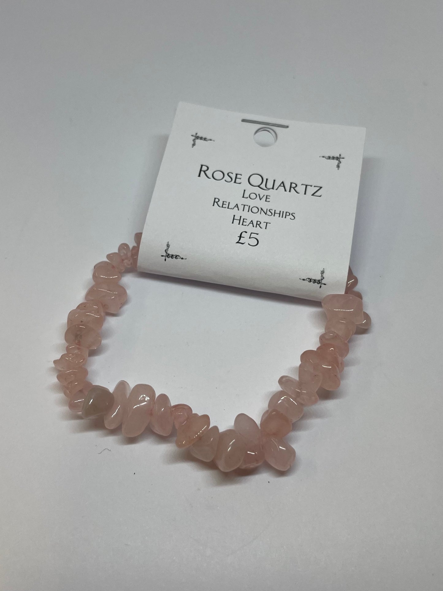 Rose Quartz Chip Bracelet