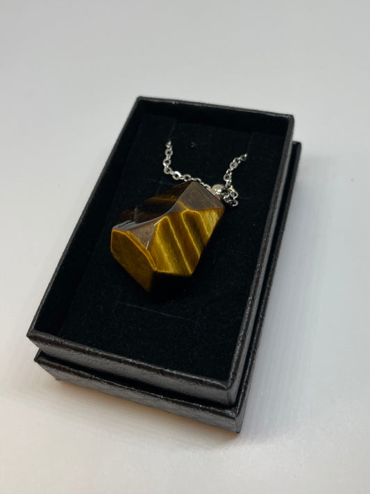 Tiger’s Eye Perfume Necklace