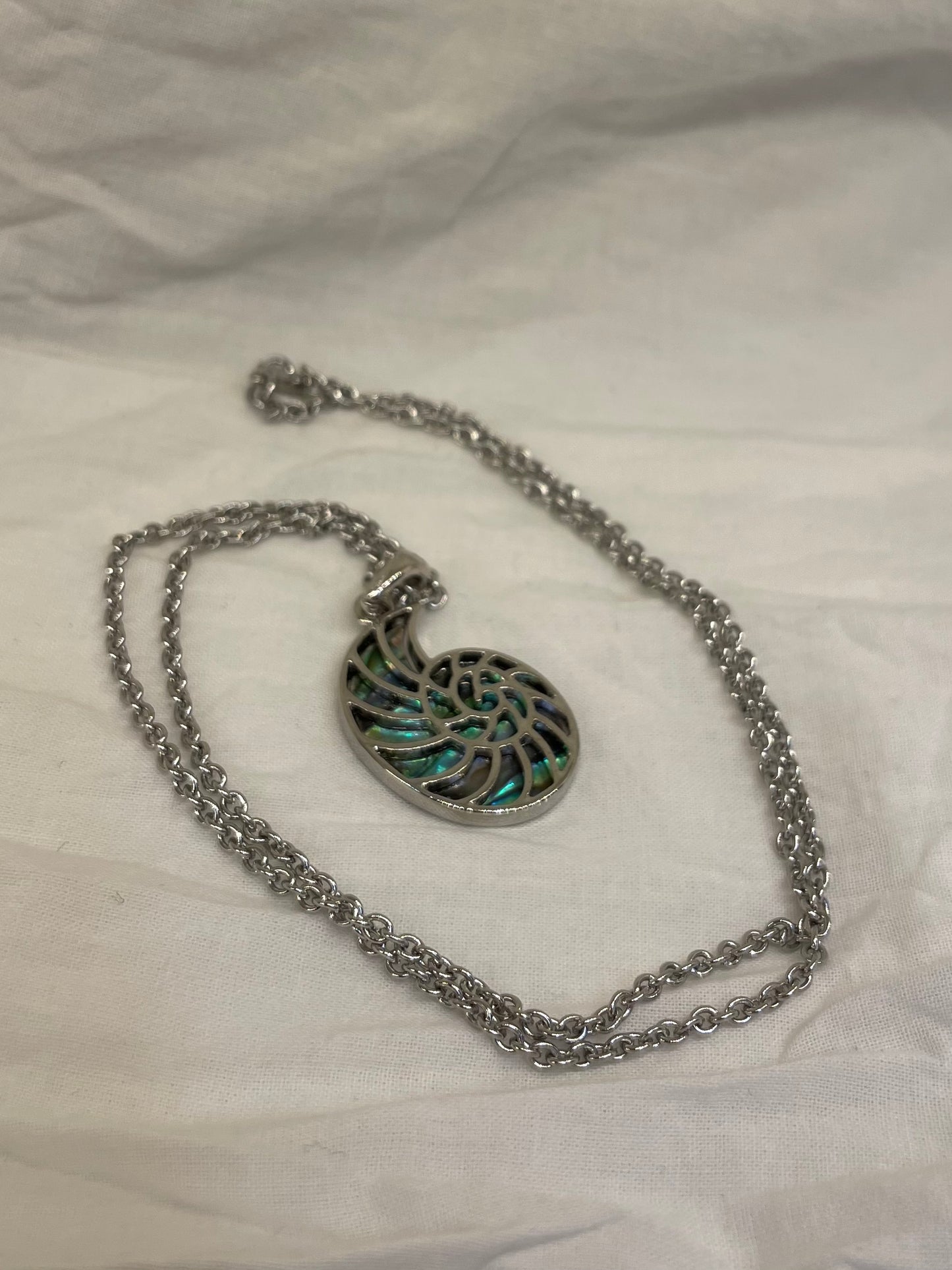 Abalone Fossil Necklace