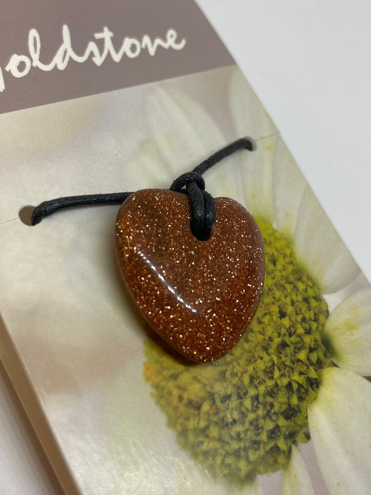Heart Goldstone Necklace