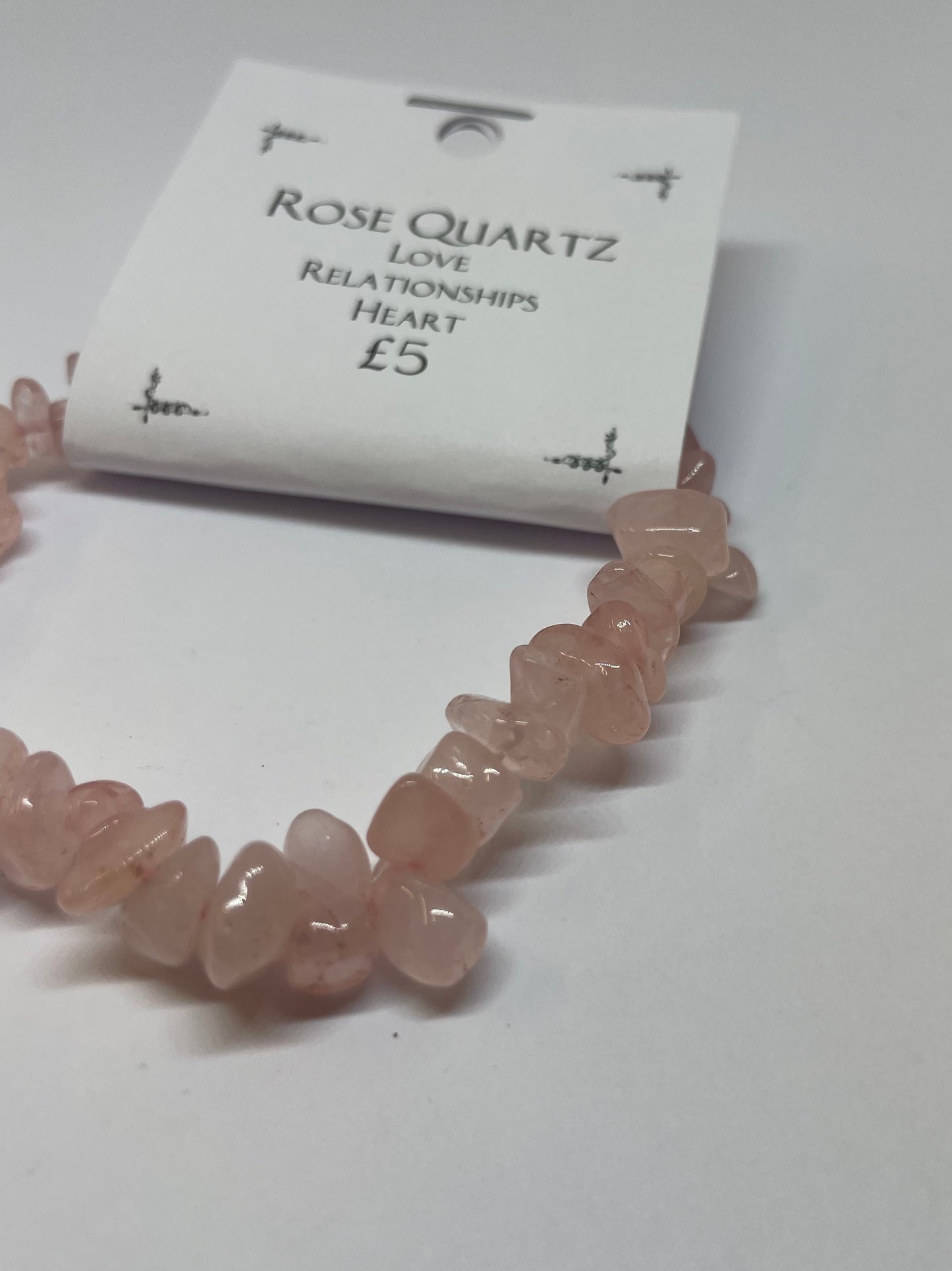 Rose Quartz Chip Bracelet