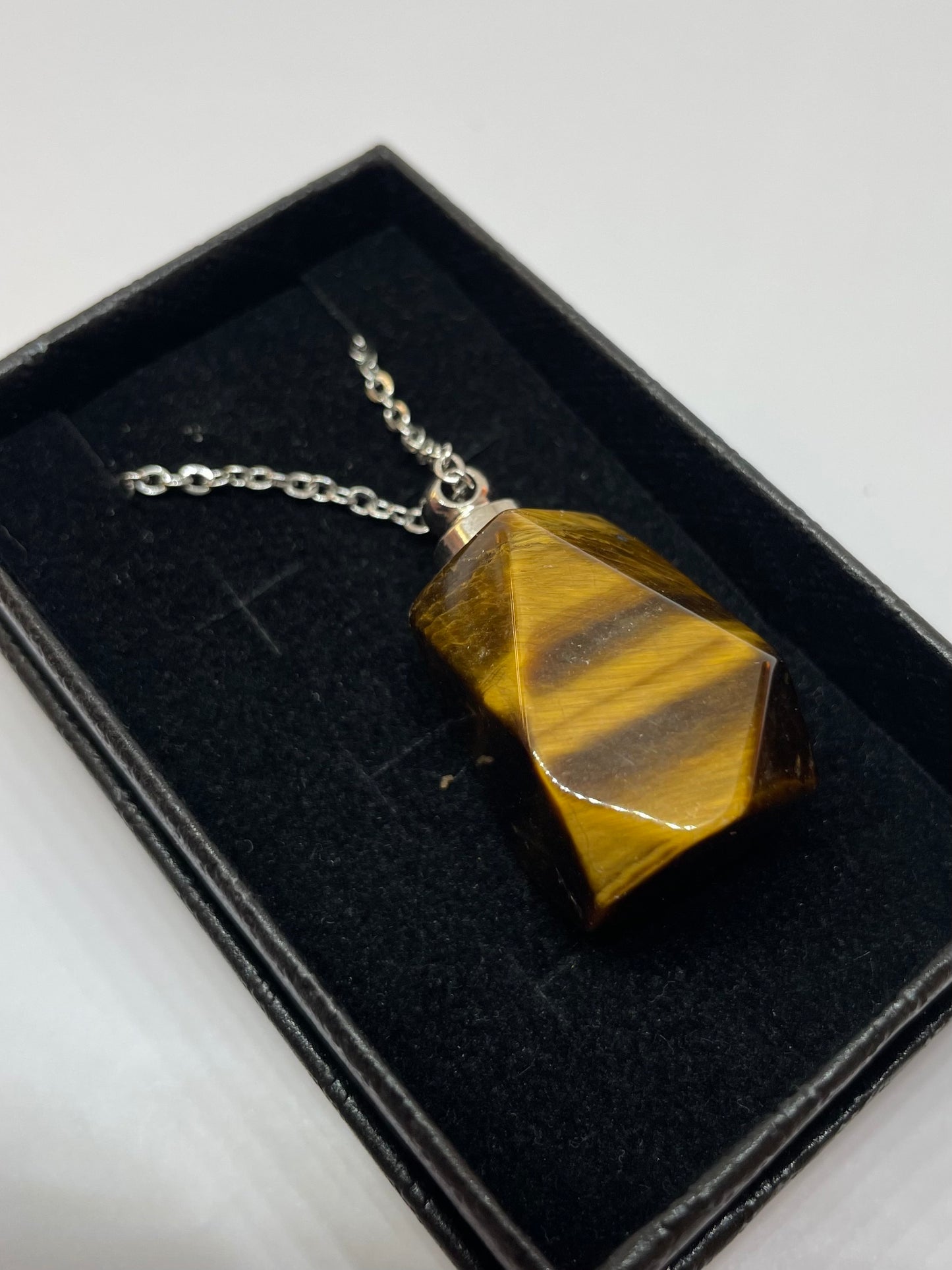 Tiger’s Eye Perfume Necklace