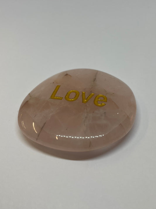 Rose Quartz ‘Love’ Worry Stone