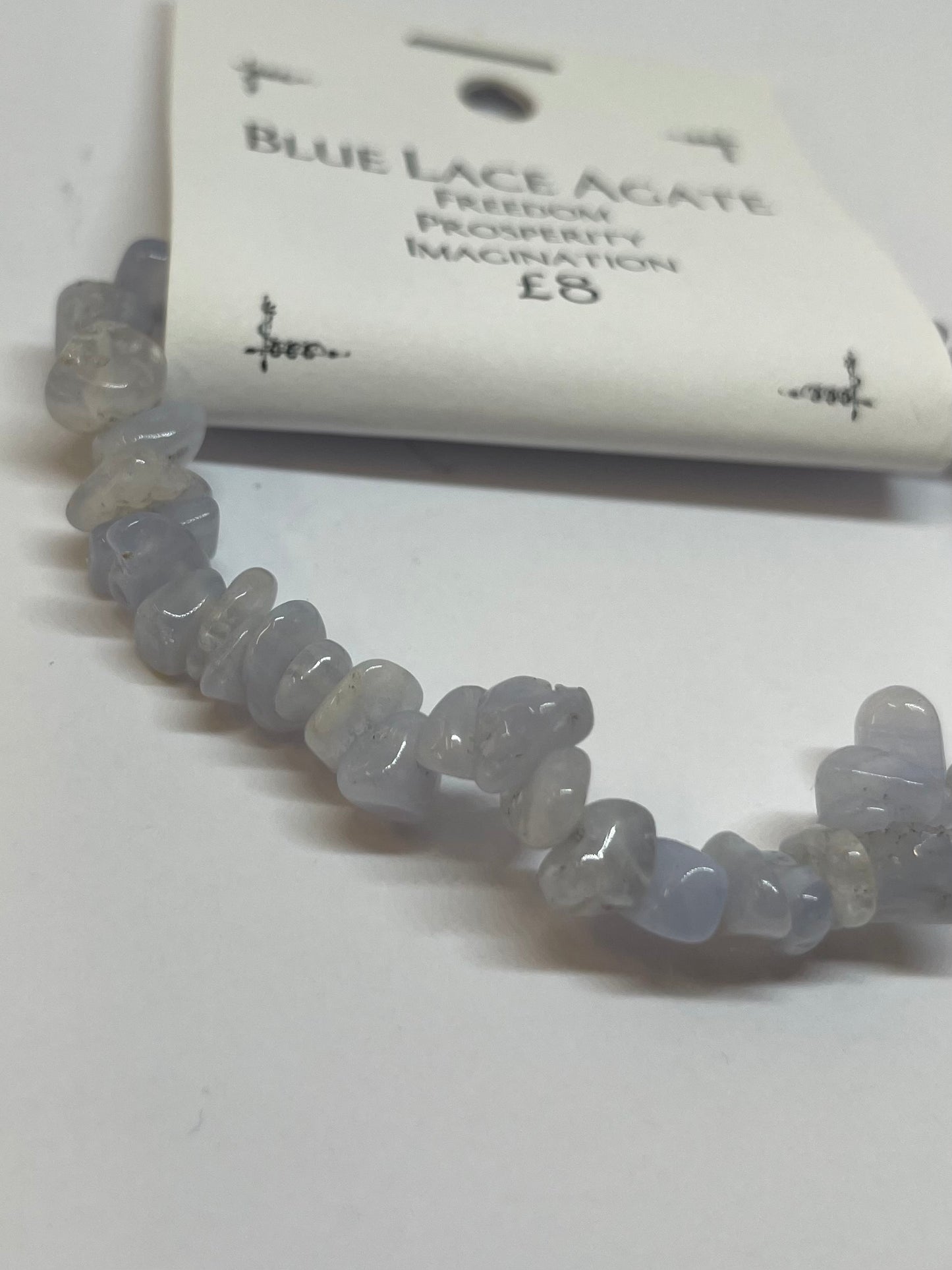 Blue Lace Agate Chip Bracelet