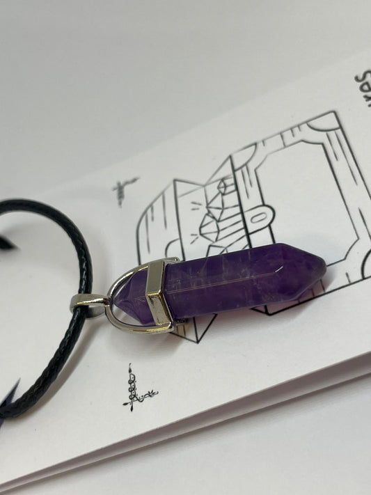 Amethyst Pendant Necklace