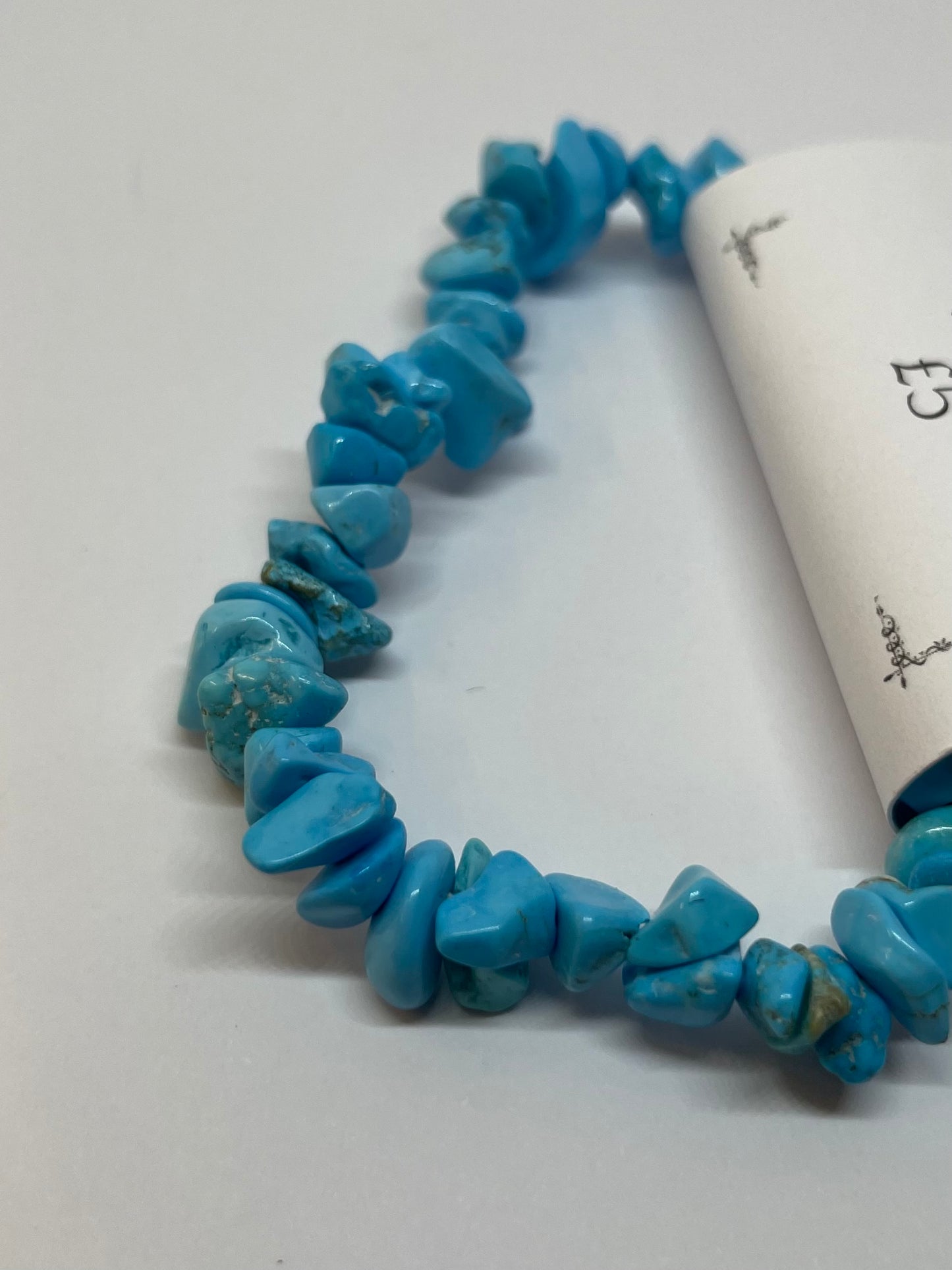 Blue Howlite Chip Bracelet