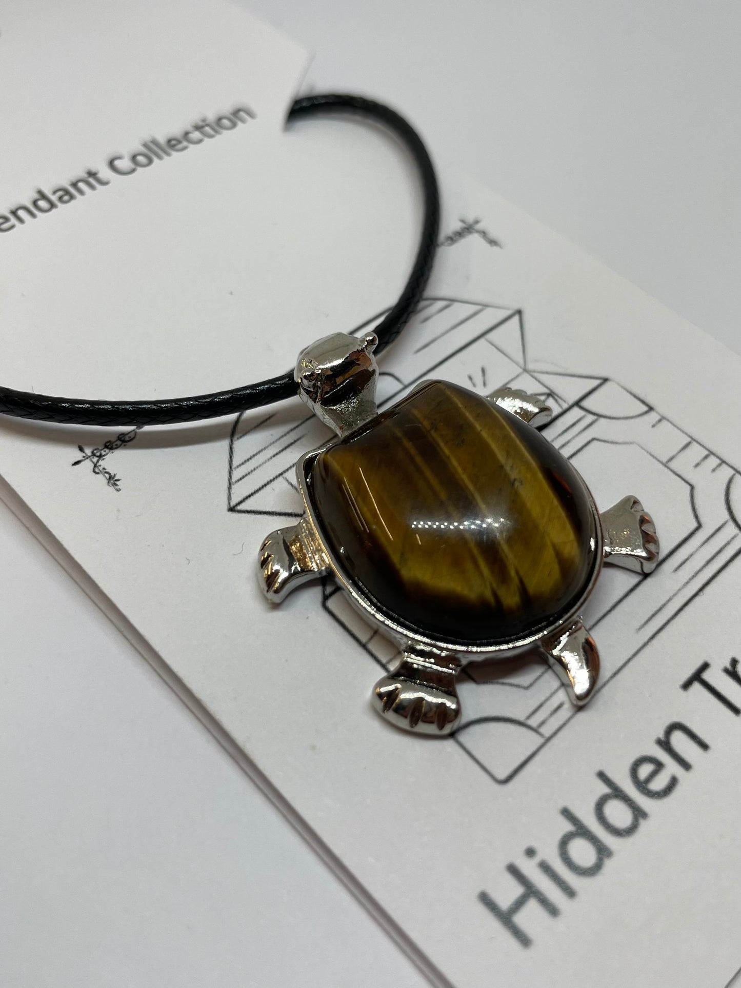 Tiger’s Eye Turtle Necklace