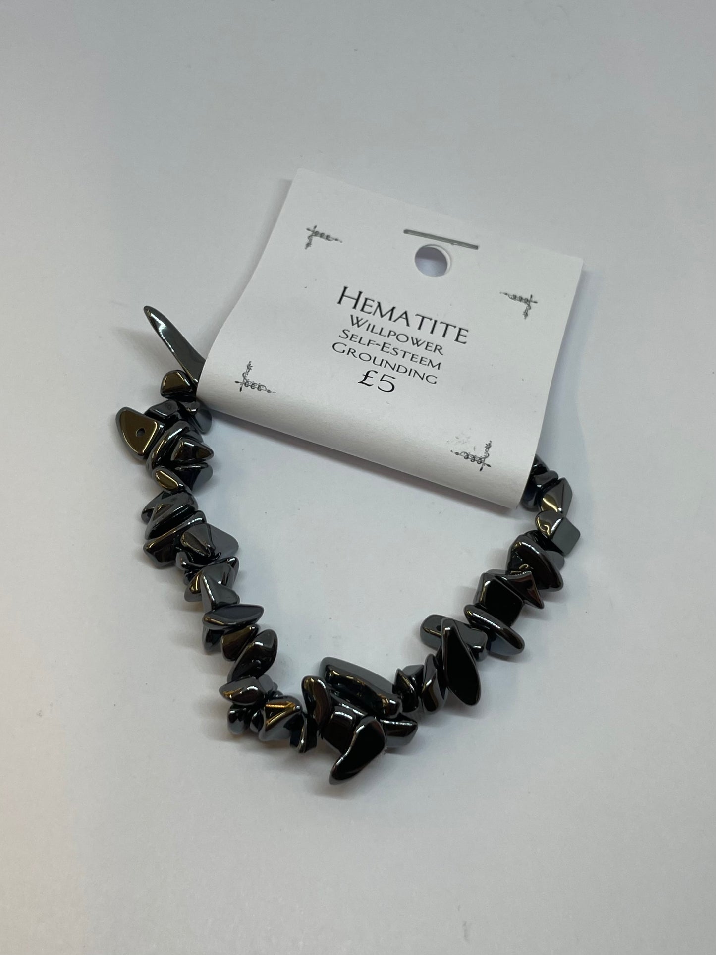 Hematite Chip Bracelet