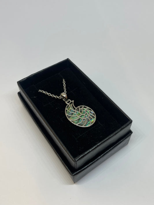 Abalone Fossil Necklace